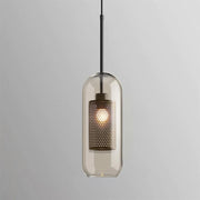Bauhaus Glass Shade Metal Pendant Light