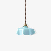 Tiffany Pleated Edge Glass Pendant Light