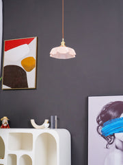 Tiffany Pleated Edge Glass Pendant Light