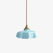 Tiffany Pleated Edge Glass Pendant Light