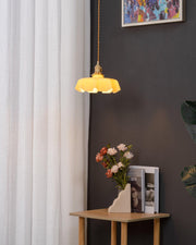 Tiffany Pleated Edge Glass Pendant Light