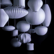 Contemporary Bubble Fabric Pendant Lamp